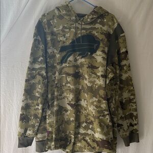 Mens Buffalo Bills Nike Salute To Service Camouflage Pullover Hoodie.
